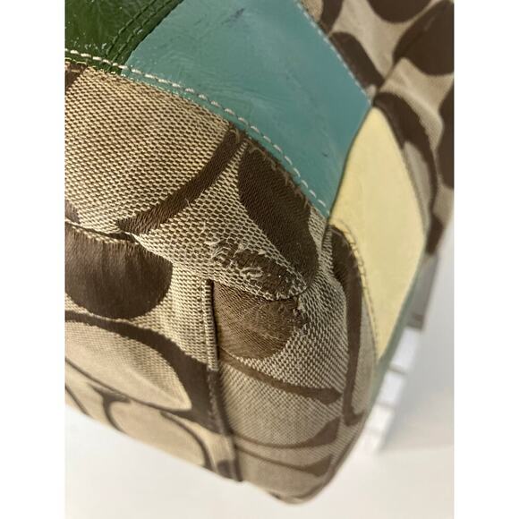 COACH F15587 SIGNATURE PIRNT CANVAS MUTI TRIM DIAPER BAG - Picture 9 of 16